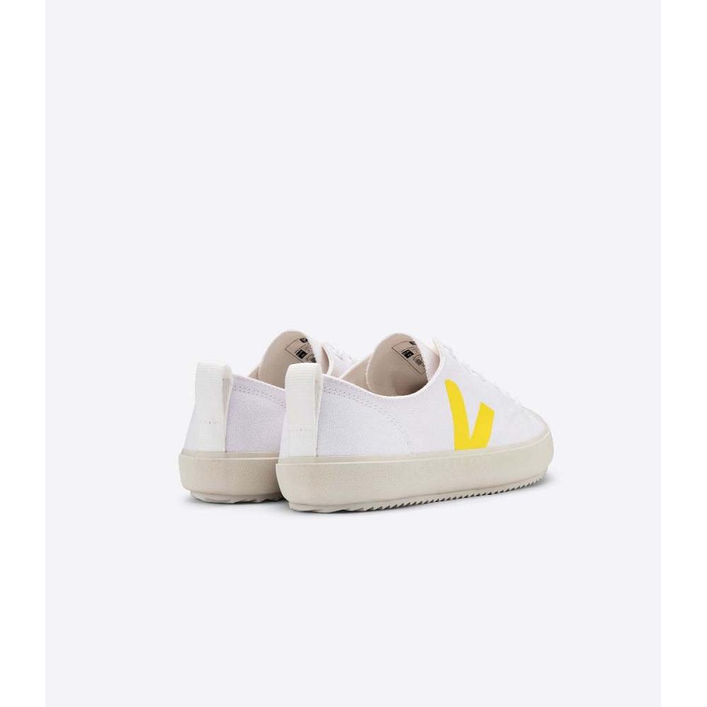 Veja NOVA CANVAS Cipő Női White/Yellow | HU 477RVD